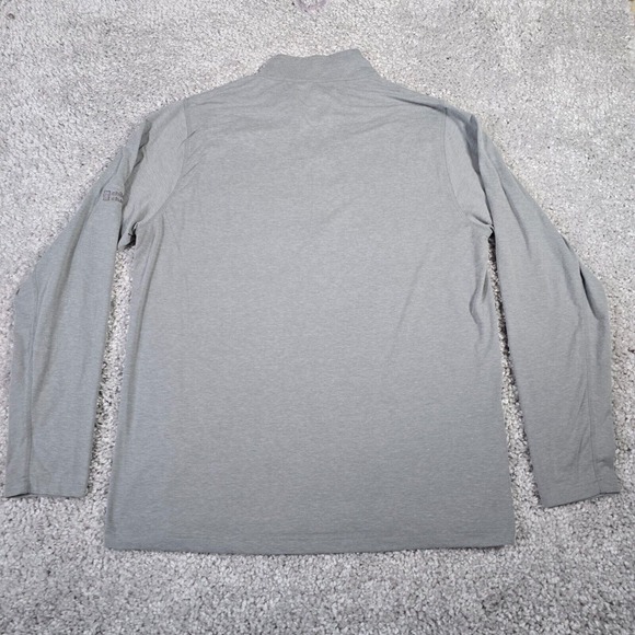 Travis Mathew Mens Shirt XL Gray 1/4 Zip Long‎ Sleeve Casual Logo Golf READ - Picture 8 of 12
